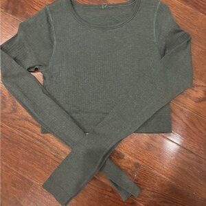 lululemon athletica Ebb to Street Long Sleeve in Forest Green